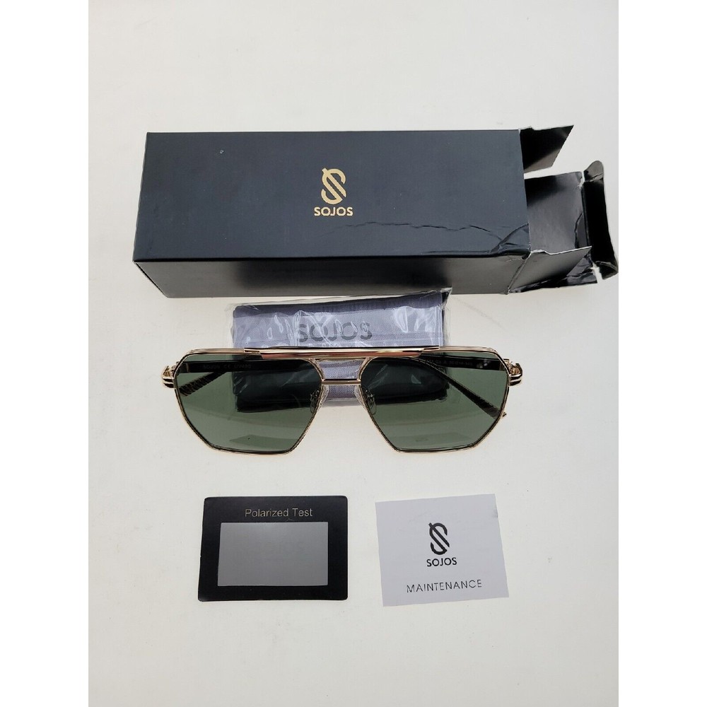 SOJOS Retro Oversized Square Polarized Sunglasses for Women Men Vintage Shades